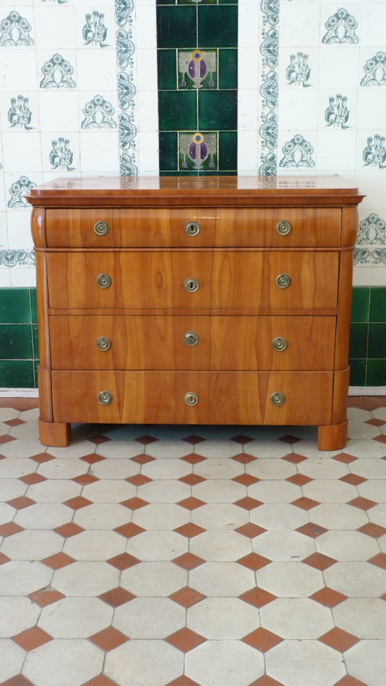 Klassische Biedermeierkommode, Kirschholz um 1850