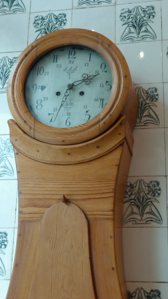 Bornholmer Standuhr, Kiefer um 1850