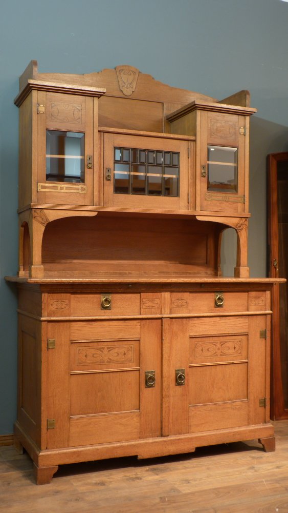 Seltenes Jugendstil B&uuml;ffet, Eiche um 1910