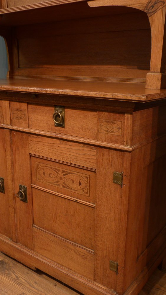 Seltenes Jugendstil B&uuml;ffet, Eiche um 1910