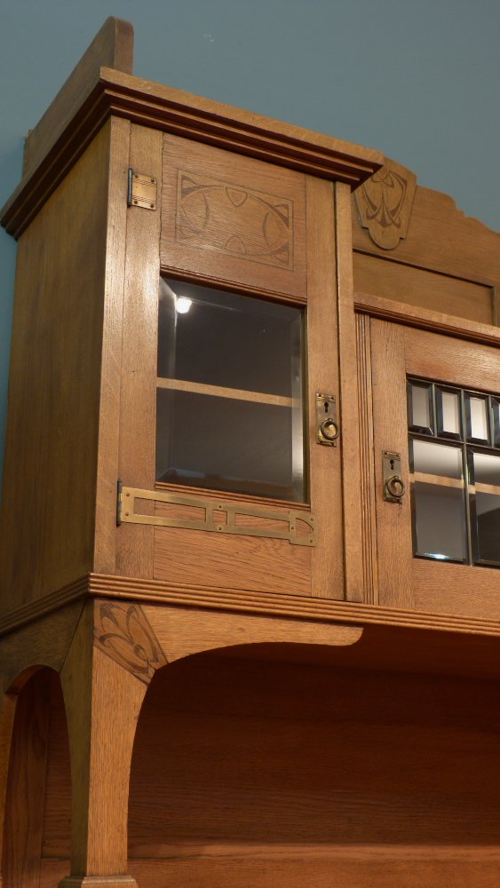 Seltenes Jugendstil B&uuml;ffet, Eiche um 1910