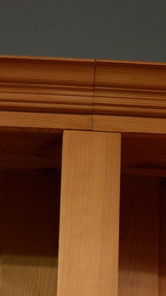 B&uuml;cherregal Massivholz, Kiefer, klassisch gestaltet